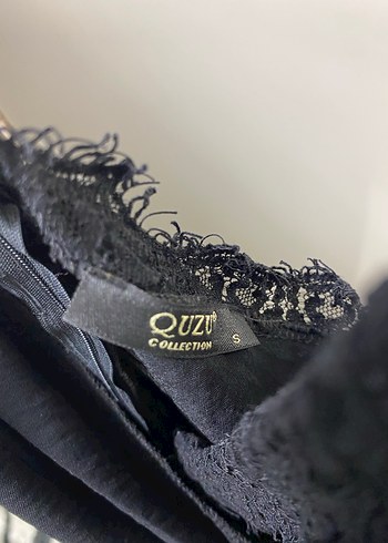 Siyah Drapeli V Yaka Mini Bluz - Görsel 2