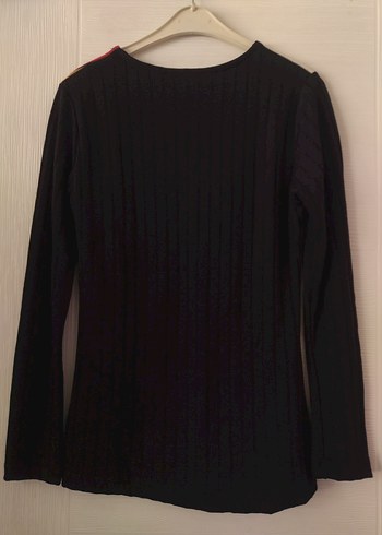 Çizgili Kadın Uzun Kollu Tişört - Görsel 2