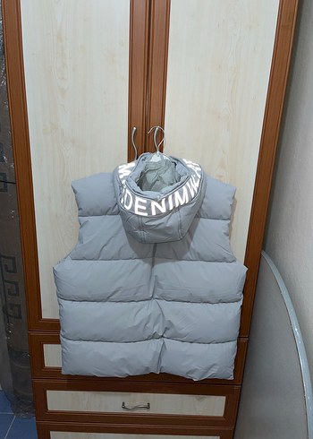 Mavi denım wear yelek - Görsel 2