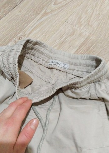 Bej Midi Unisex
 Keten Rahat Pantolon - Görsel 2