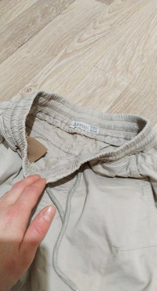 Bej Midi Unisex
 Keten Rahat Pantolon - Görsel 2