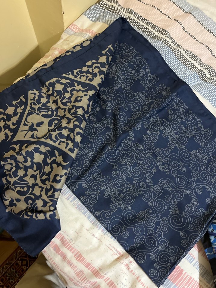 Kamel Renkli Vintage Desenli Kadın Fular - Görsel 3