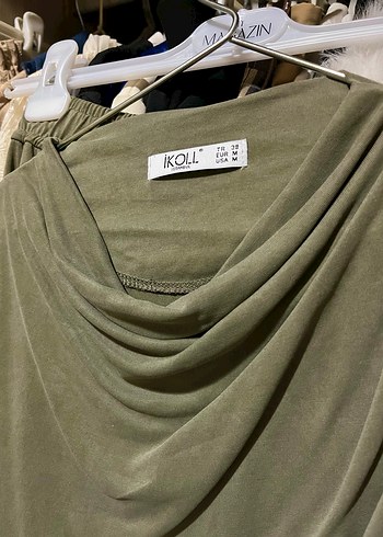 Mint yeşili şık etekli takım - Görsel 6