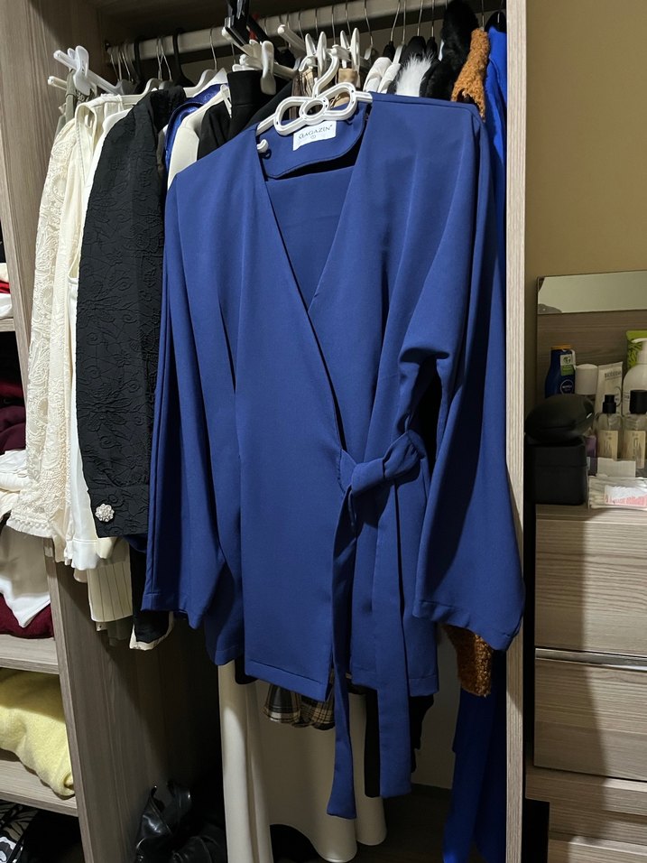 Mavi Kadın Pamuklu Takım Elbise - Görsel 4