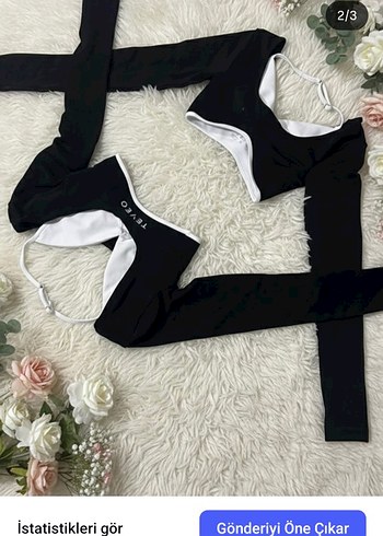 Siyah Kısa Kesim Fitted Sweatshirt - Görsel 2