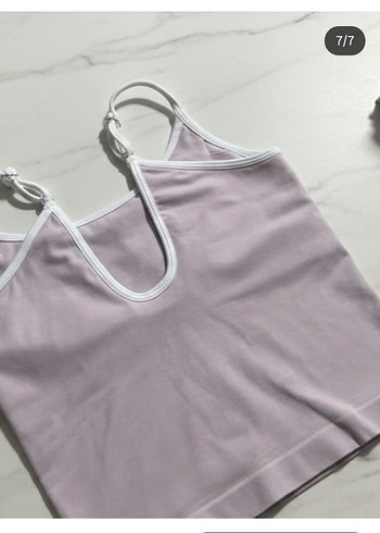 Kadın Çok Renkli Elastik Atlet - Görsel 7