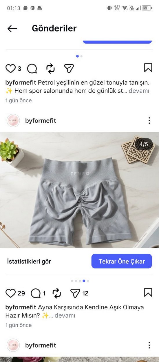 Gri Mini Spor Tayt Kemerli - Görsel 4