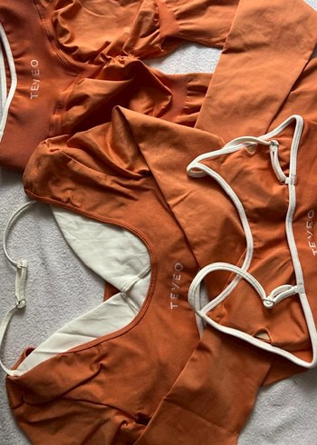 Turuncu Mini Kadın Tayt - Görsel 2