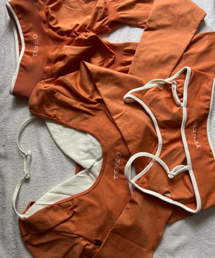 Turuncu Mini Kadın Tayt - Görsel 2