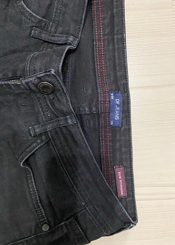 Erkek Siyah Regular Fit Denim Pantolon - Görsel 2