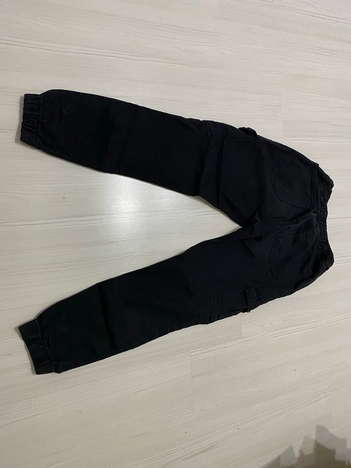 Siyah Kargo Pantolon - Görsel 2