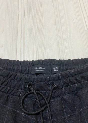 SİYAH KARELİ PULL BEAR JOGER - Görsel 2