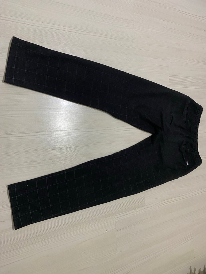 SİYAH KARELİ PULL BEAR JOGER - Görsel 3