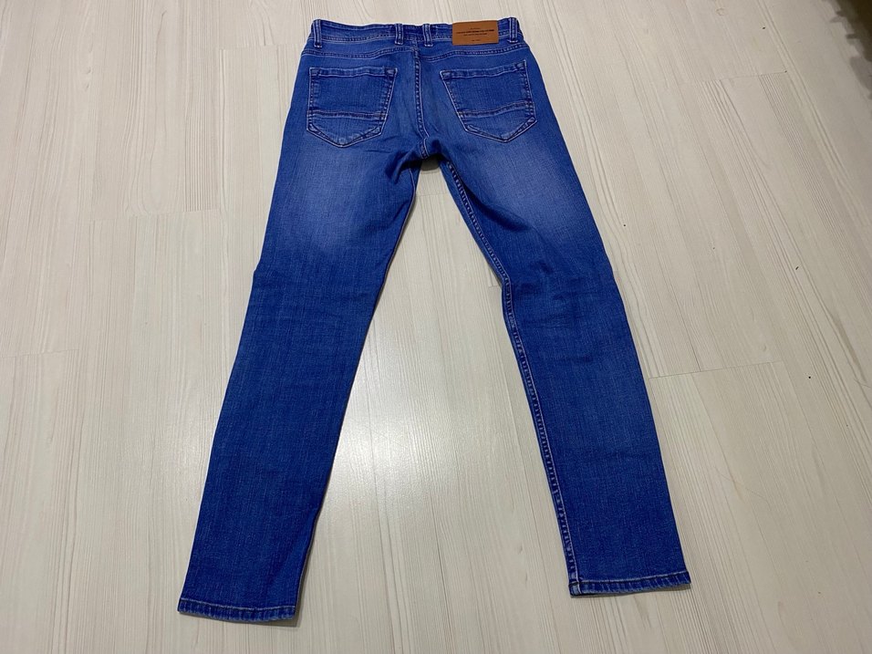 Erkek Mavi Denim Regular Fit Günlük Kot Pantolon - Görsel 2