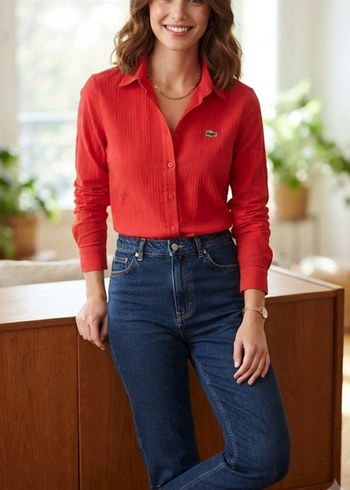 Lacoste Kirmizi Lacoste Gomlek