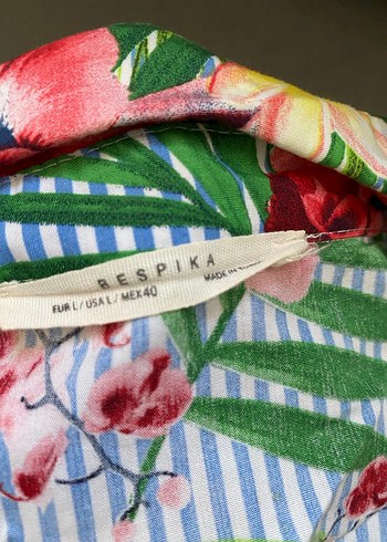 Renkli Çiçekli Bohem Hamile Tunik - Görsel 4