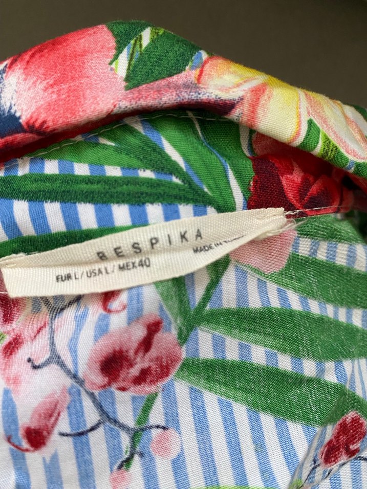 Renkli Çiçekli Bohem Hamile Tunik - Görsel 4