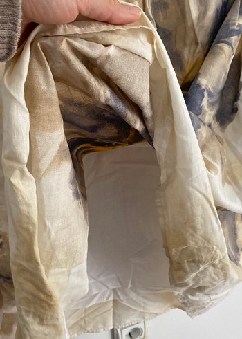 Kadın Bej Uzun Straplez Bohem Elbise - Görsel 5