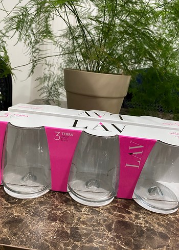 Lav Terra 6 lı Cam Bardak Seti - Görsel 2