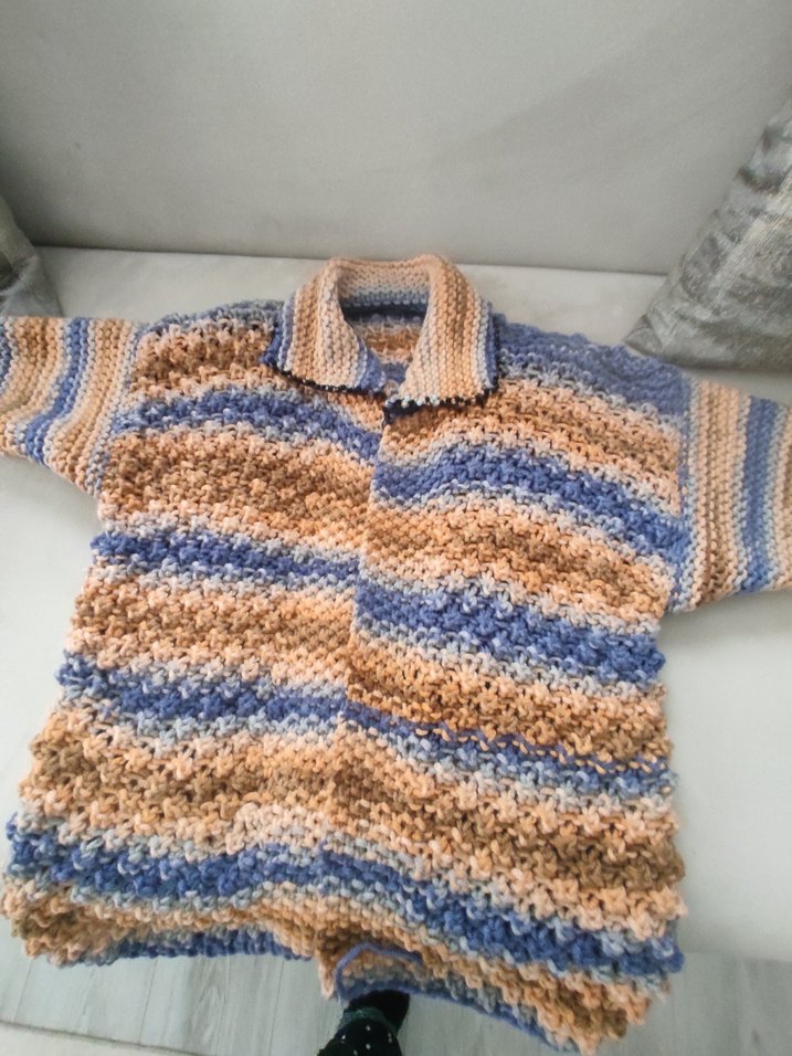 Erkek Çocuk Bohem Örgü Hırka - Görsel 4