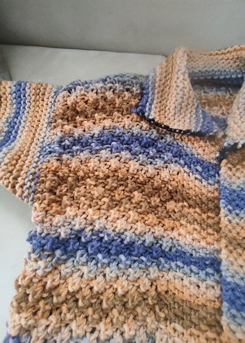 Erkek Çocuk Pastel Renkli Örgü Hırka - Görsel 4