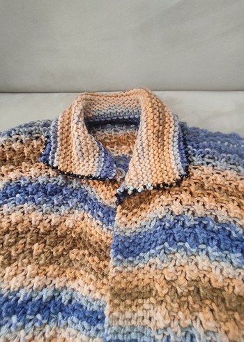 Erkek Çocuk Pastel Renkli Örgü Hırka - Görsel 2