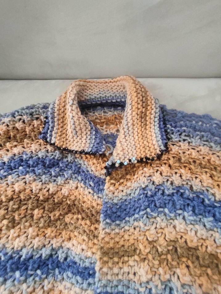 Erkek Çocuk Pastel Renkli Örgü Hırka - Görsel 2