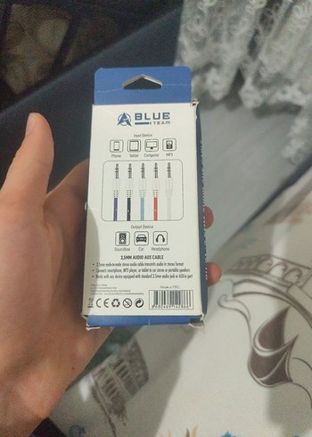 Mor Renkli aux kablosu - Görsel 3