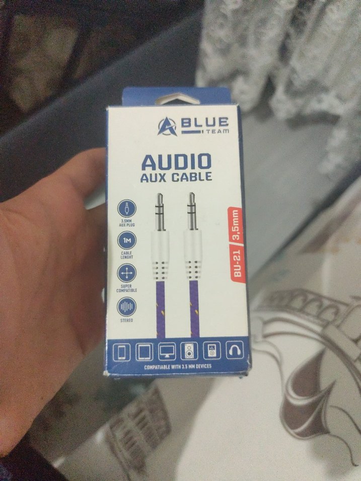 Mor Renkli aux kablosu - Görsel 2