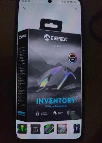 Everest Siyah Kablolu Gaming Mouse - Görsel 3