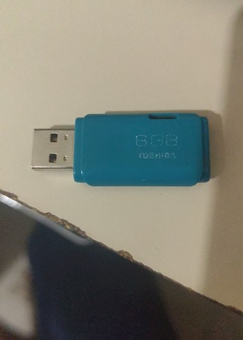Mavi Plastik USB Flash Bellek 8g toshiba - Görsel 2