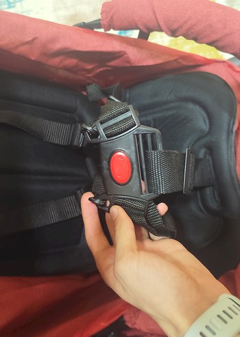 Kırmızı Çift Bebek Arabası Babyhope - Görsel 5