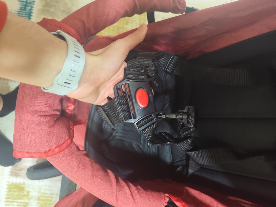 Kırmızı Çift Bebek Arabası Babyhope - Görsel 4