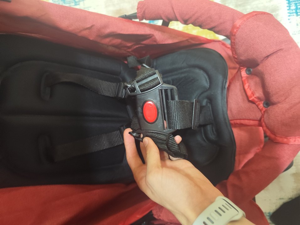 Kırmızı Çift Bebek Arabası Babyhope - Görsel 5