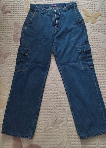 Geniş Kesim Midi Kot Pantolon - Görsel 2