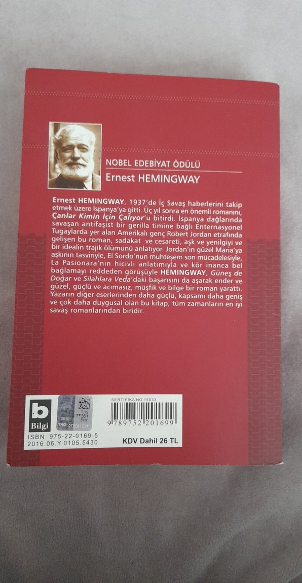 Ernest Hemingway - Çanlar Kimin İçin Çalıyor - Görsel 2