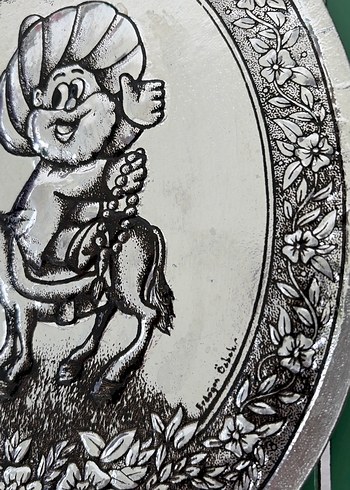 Parlak Gri duvar süsü - Görsel 4