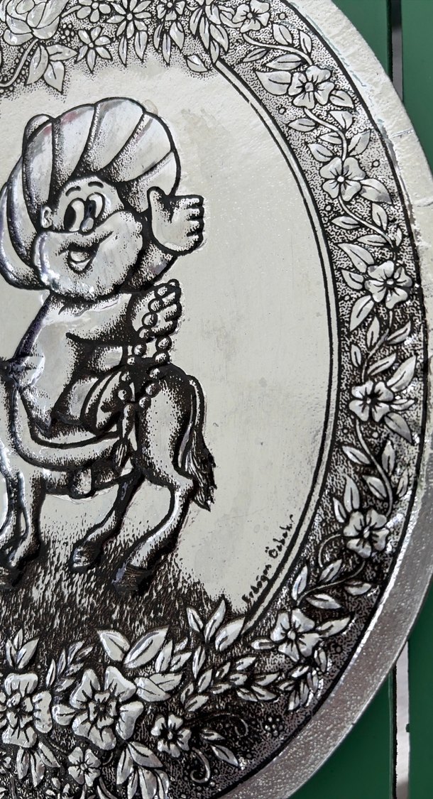 Parlak Gri duvar süsü - Görsel 4