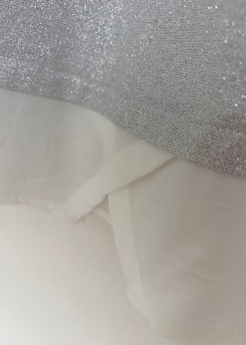 Gri simli Kadın Uzun Kollu bluz-gömlek yaka - Görsel 6