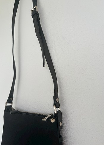 Siyah Nakışlı Tokalı Kadın Çanta - Görsel 8