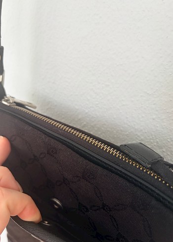 Siyah Nakışlı Tokalı Kadın Çanta - Görsel 9