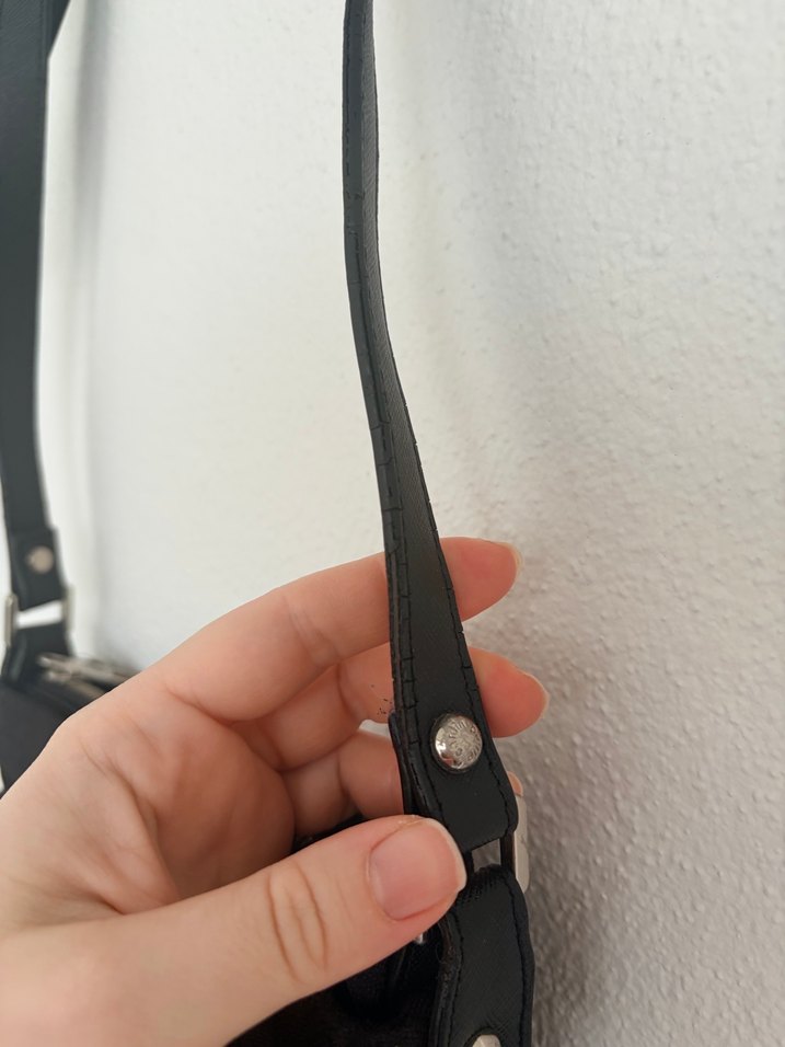 Siyah Nakışlı  Tokalı Kadın Çanta - Görsel 5