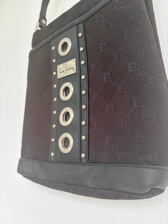 Siyah Nakışlı  Tokalı Kadın Çanta - Görsel 2