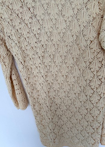 Bohem tarza uygun  örgü uzun ceket - Görsel 8