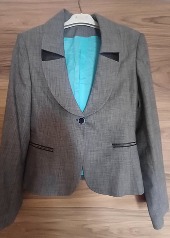 Gri Deri Erkek Biker Ceket - Görsel 3