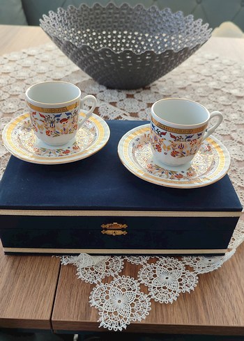 Özel tasarım Kütahya porselen  2'li fincan seti - Görsel 3