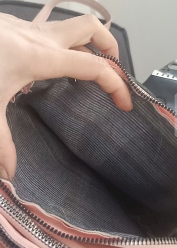 pudra Deri Tokalı Kadın Çanta - Görsel 4