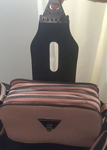 pudra Deri Tokalı Kadın Çanta - Görsel 3