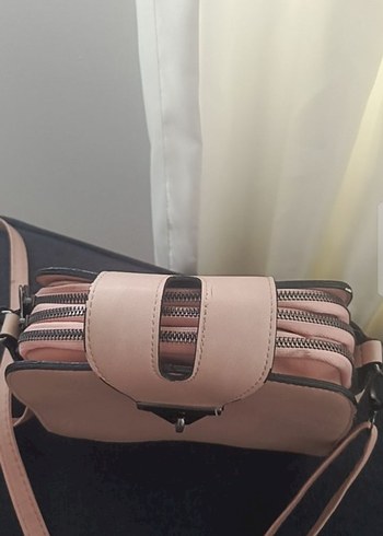 pudra Deri Tokalı Kadın Çanta - Görsel 2
