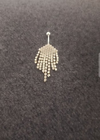 Altın Renkli taşlıGöbek Piercing - Görsel 2